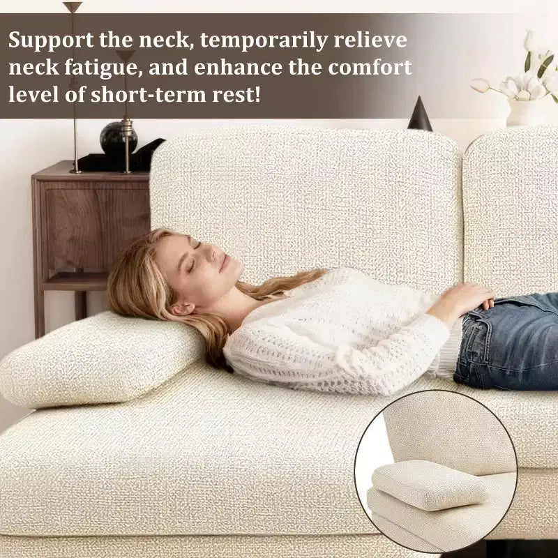 Canapé d'angle en U avec double chaise longue en tissu chenille, 4 places, meuble de salon
