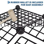 Étagère de Rangement Modulable 12 Cubes en Métal, Organiseur de Rangement en Treillis, pour Placard, Bureau, Chambre à Coucher