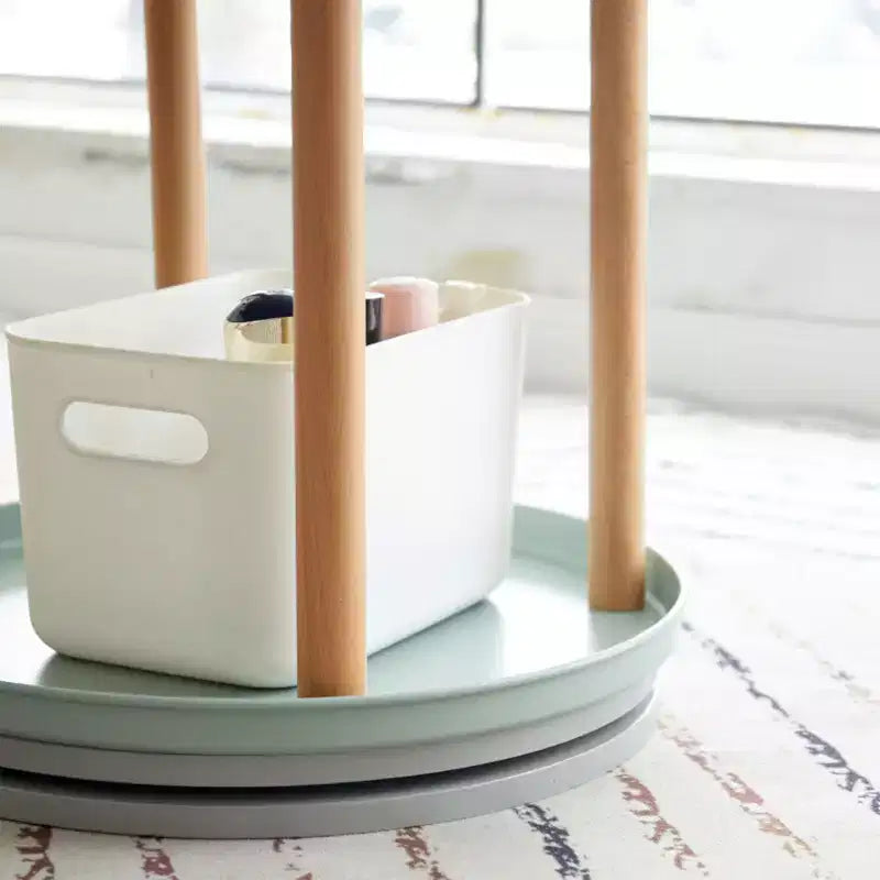 MAYEERTY Étagère à livres rotative à 360° à 4 niveaux, étagère de rangement compacte multifonctionnelle pour salon, chambre, bureau, cuisine