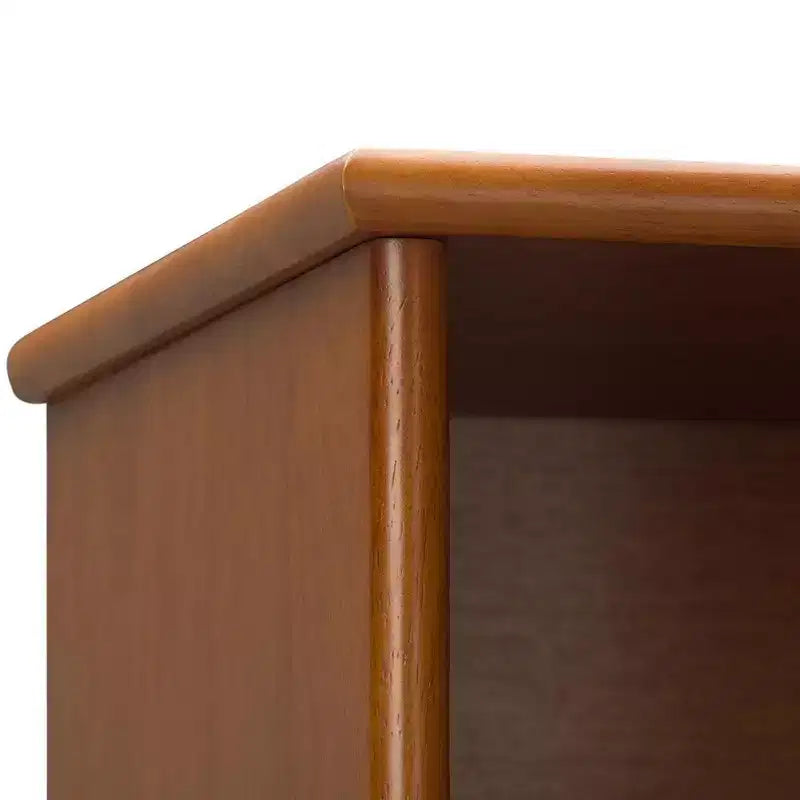 Tierney Bois massif 64 po x 35 po Bibliothèque large et meuble de rangement Mid-Century Modern