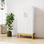 Meuble de rangement haut de 45 po – Tablettes réglables avec pattes dorées