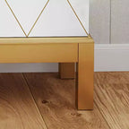 Meuble de rangement haut de 45 po – Tablettes réglables avec pattes dorées