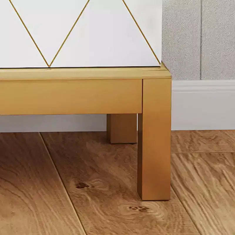 Meuble de rangement haut de 45 po – Tablettes réglables avec pattes dorées