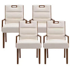 Christopher Knight Home Chaises de salle à manger rembourrées Neva en bois d'hévéa de style scandinave (lot de 4)