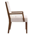 Christopher Knight Home Chaises de salle à manger rembourrées Neva en bois d'hévéa de style scandinave (lot de 4)