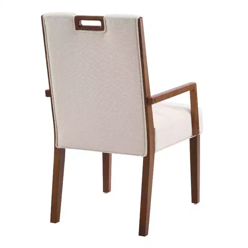 Christopher Knight Home Chaises de salle à manger rembourrées Neva en bois d'hévéa de style scandinave (lot de 4)