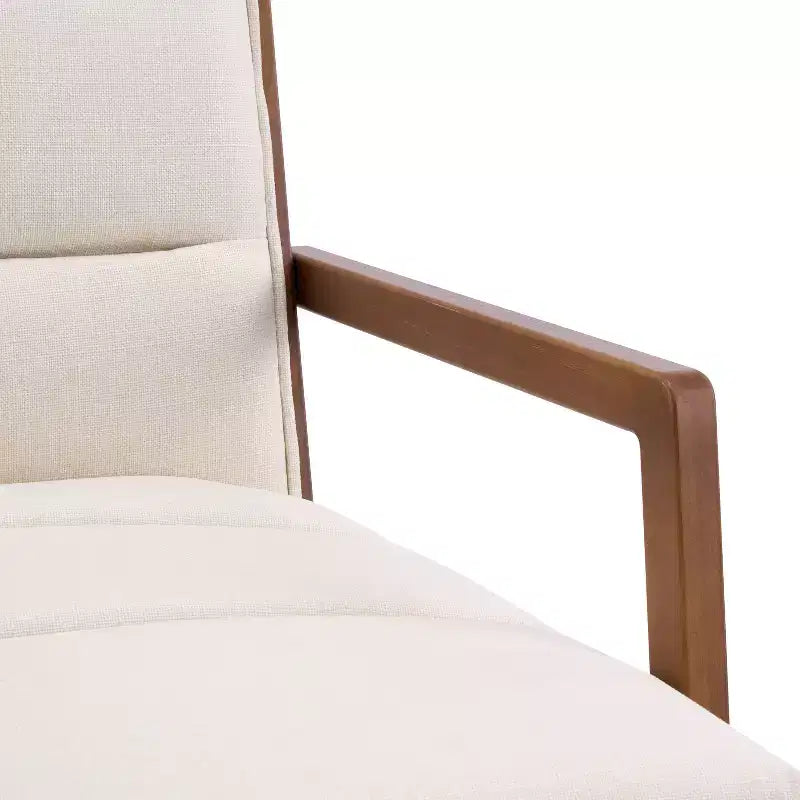 Christopher Knight Home Chaises de salle à manger rembourrées Neva en bois d'hévéa de style scandinave (lot de 4)