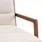 Christopher Knight Home Chaises de salle à manger rembourrées Neva en bois d'hévéa de style scandinave (lot de 4)