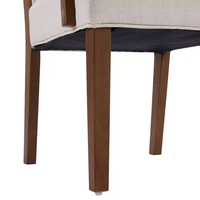 Christopher Knight Home Chaises de salle à manger rembourrées Neva en bois d'hévéa de style scandinave (lot de 4)