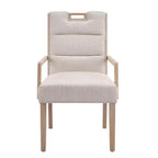 Christopher Knight Home Chaises de salle à manger rembourrées Neva en bois d'hévéa de style scandinave (lot de 4)