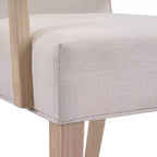 Christopher Knight Home Chaises de salle à manger rembourrées Neva en bois d'hévéa de style scandinave (lot de 4)