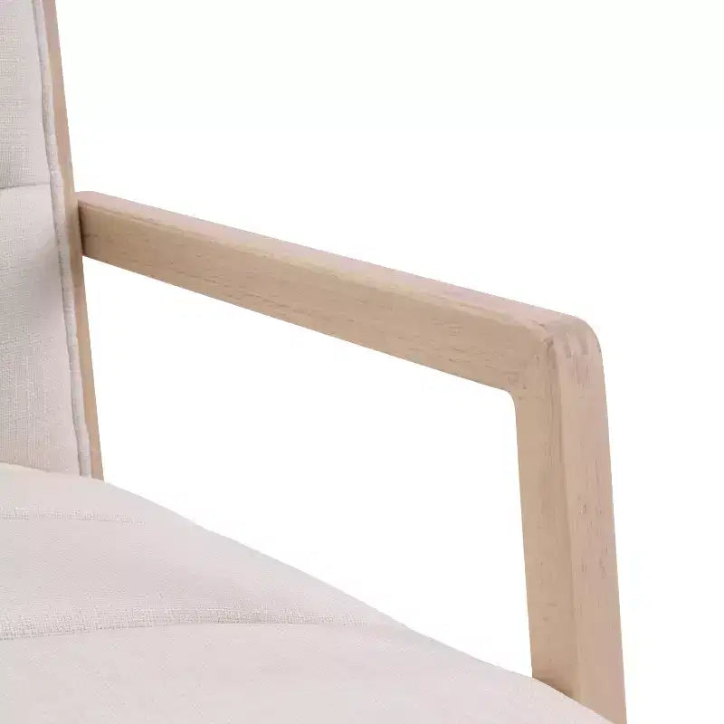 Christopher Knight Home Chaises de salle à manger rembourrées Neva en bois d'hévéa de style scandinave (lot de 4)