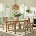 Christopher Knight Home Neva Scandinavian Rubberwood Upholstered Dining Chairs (Set of 4)