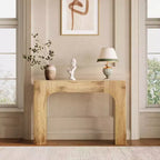 Console de ferme, table d'entrée étroite en bois derrière le canapé, meuble de couloir rustique et mince pour salons, foyers et appartements