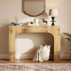 Console de ferme, table d'entrée étroite en bois derrière le canapé, meuble de couloir rustique et mince pour salons, foyers et appartements