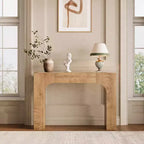 Console de ferme, table d'entrée étroite en bois derrière le canapé, meuble de couloir rustique et mince pour salons, foyers et appartements