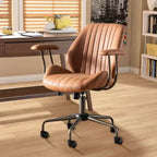 Chaise de bureau HOMLUX ergonomique et moderne en tissu suédé pour dirigeants ou bureaux à domicile