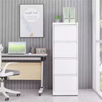 COZONY Classeur à 4 tiroirs avec serrure, classeurs verticaux pour bureau à domicile, armoire de rangement en métal pour dossiers de format légal, assemblage requis