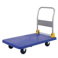 Heavy-Duty Folding Platform Truck Cart, 48 x 24 Flatbed Steel Dolly with Rubber Wheels, 2000 lb Capacity for Warehouse, Office & Workshop