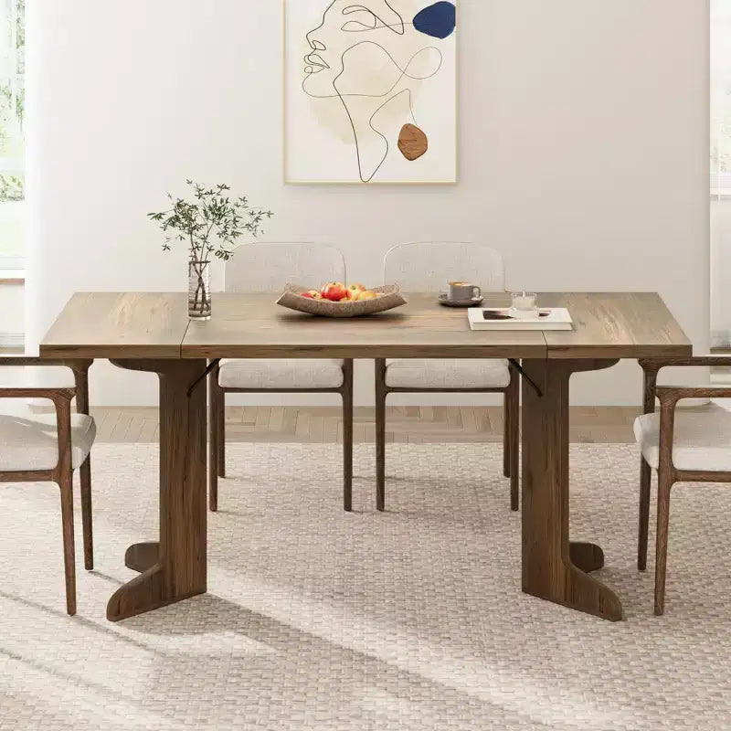 Table de salle à manger de 180 cm pour 6-8 personnes, table de cuisine de style campagnard avec grand plateau, table de repas rectangulaire pour salle à manger, salon.