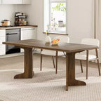 Table de salle à manger de 180 cm pour 6-8 personnes, table de cuisine de style campagnard avec grand plateau, table de repas rectangulaire pour salle à manger, salon.