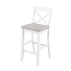 Ensemble de 3 pièces table de salle à manger hauteur de bar en bois, coin repas rectangulaire de style ferme avec 2 chaises pour petits espaces