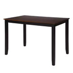 Ensemble de salle à manger 5 pièces pour 4 personnes, ensemble de table de cuisine rectangulaire en bois avec 4 chaises, ensemble de salle à manger de style ferme pour la cuisine
