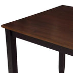 Ensemble de salle à manger 5 pièces pour 4 personnes, ensemble de table de cuisine rectangulaire en bois avec 4 chaises, ensemble de salle à manger de style ferme pour la cuisine