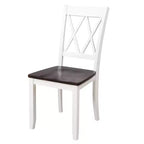 Ensemble de salle à manger 5 pièces pour 4 personnes, ensemble de table de cuisine rectangulaire en bois avec 4 chaises, ensemble de salle à manger de style ferme pour la cuisine