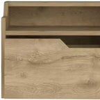 HomeRoots Table de chevet flottante à un tiroir en bois beige 13