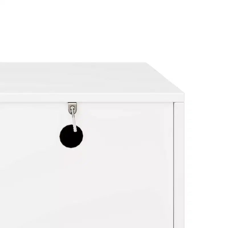 JVNOXK Meuble TV style vague de 70 pouces avec étagères réglables et 4 armoires, compatible avec les téléviseurs jusqu'à 75 pouces ; Idéal pour les salons, Blanc