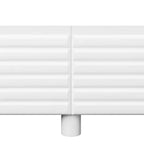 JVNOXK Meuble TV style vague de 70 pouces avec étagères réglables et 4 armoires, compatible avec les téléviseurs jusqu'à 75 pouces ; Idéal pour les salons, Blanc
