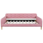 Lit de repos moderne rembourré en lin Luxystar, taille double