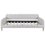 Lit de repos moderne rembourré en lin Luxystar, taille double
