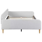 Lit de repos moderne rembourré en lin Luxystar, taille double