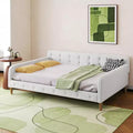 Luxystar Modern Full Size Linen Upholstered Daybed