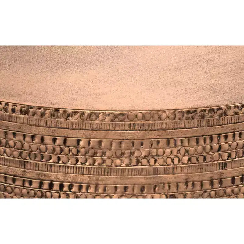 Table basse bohème en métal de 29,5 pouces de large Jean, assemblée