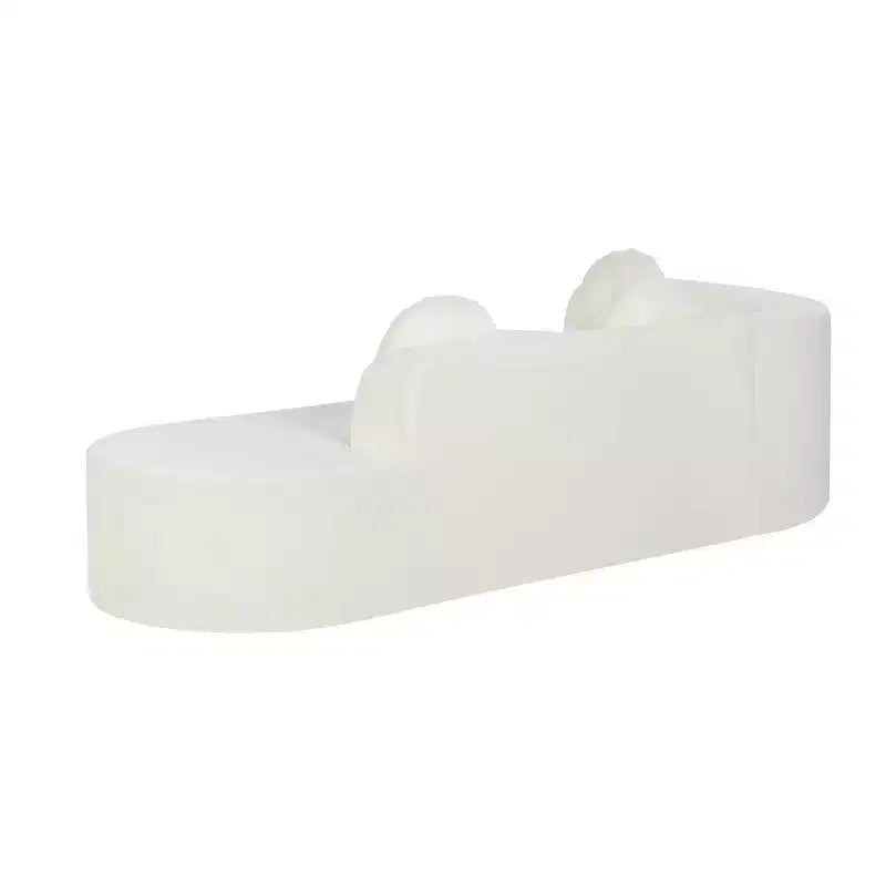 Canapé d'angle extra large Whisen 310 cm, canapé élégant en tissu avec trois coussins ronds, mousse haute résilience