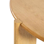 PexFix Table de salle à manger en bois massif de style campagnard, plateau rond aspect bois avec base en croix pour salles à manger modernes et réunions de famille