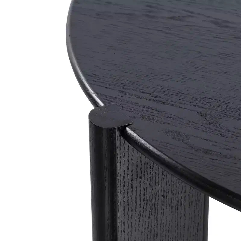 PexFix Table de salle à manger en bois massif de style campagnard, plateau rond aspect bois avec base en croix pour salles à manger modernes et réunions de famille