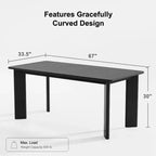 PexFix Table de salle à manger de style rustique en bois massif Plateau carré en bois pour salles à manger modernes et réunions de famille