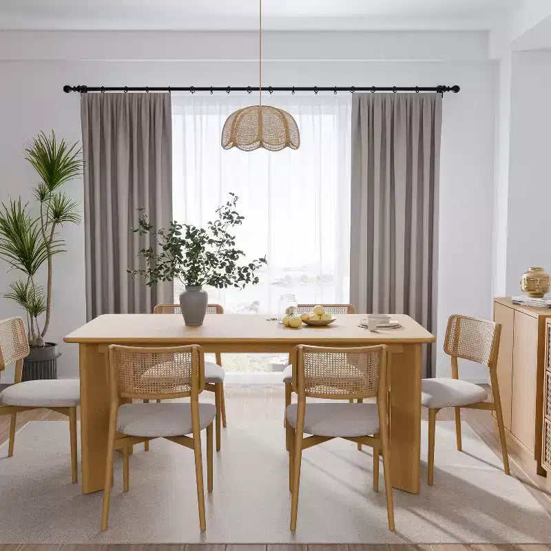 PexFix Table de salle à manger de style rustique en bois massif Plateau carré en bois pour salles à manger modernes et réunions de famille