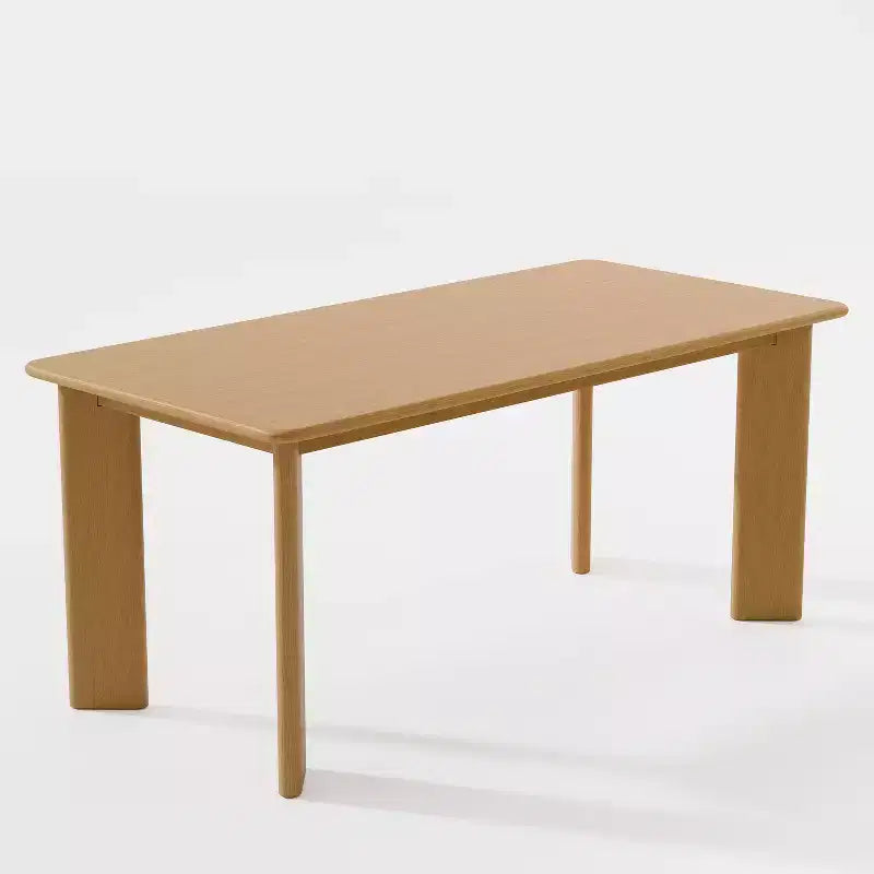 PexFix Table de salle à manger de style rustique en bois massif Plateau carré en bois pour salles à manger modernes et réunions de famille
