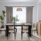 PexFix Table de salle à manger de style rustique en bois massif Plateau carré en bois pour salles à manger modernes et réunions de famille