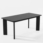 PexFix Table de salle à manger de style rustique en bois massif Plateau carré en bois pour salles à manger modernes et réunions de famille