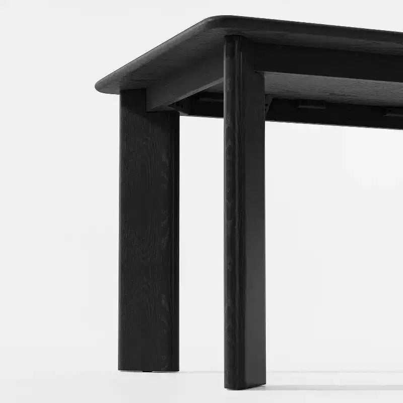 PexFix Table de salle à manger de style rustique en bois massif Plateau carré en bois pour salles à manger modernes et réunions de famille