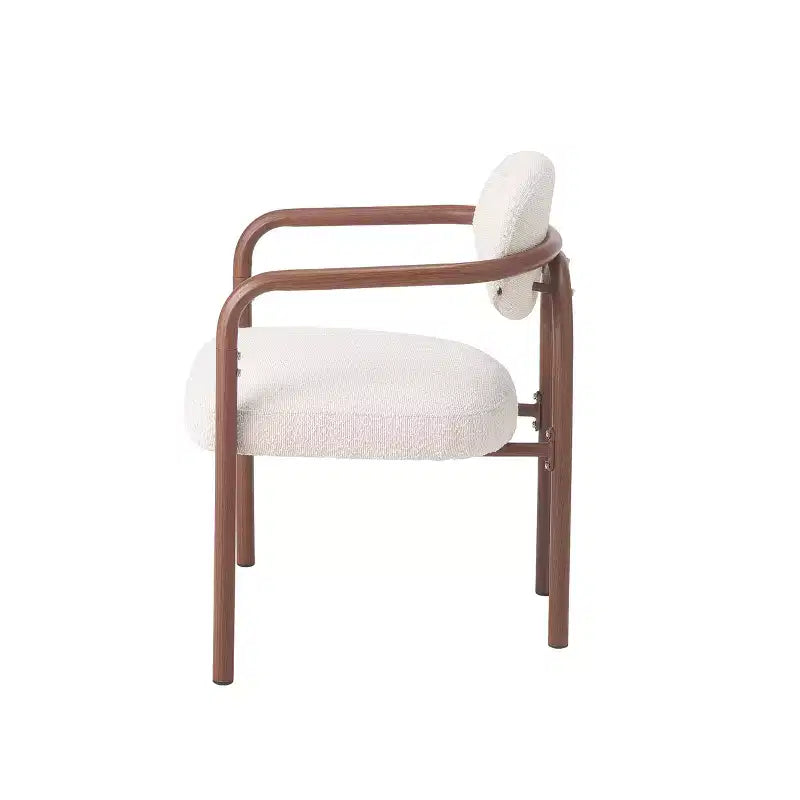 Christopher Knight Home Sumin Chaises de salle à manger modernes en métal rembourrées avec dossier (lot de 2)