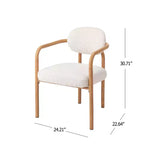 Christopher Knight Home Sumin Chaises de salle à manger modernes en métal rembourrées avec dossier (lot de 2)