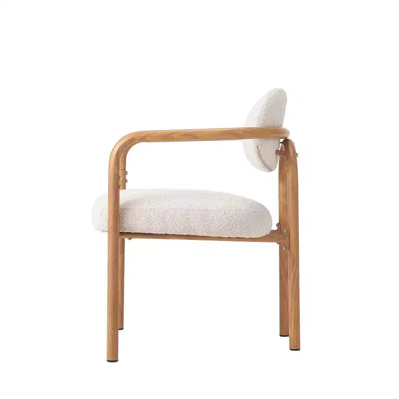 Christopher Knight Home Sumin Chaises de salle à manger modernes en métal rembourrées avec dossier (lot de 2)