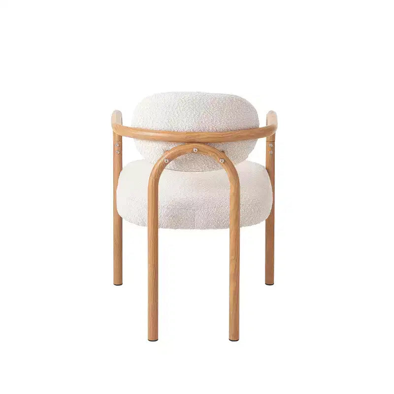 Christopher Knight Home Sumin Chaises de salle à manger modernes en métal rembourrées avec dossier (lot de 2)